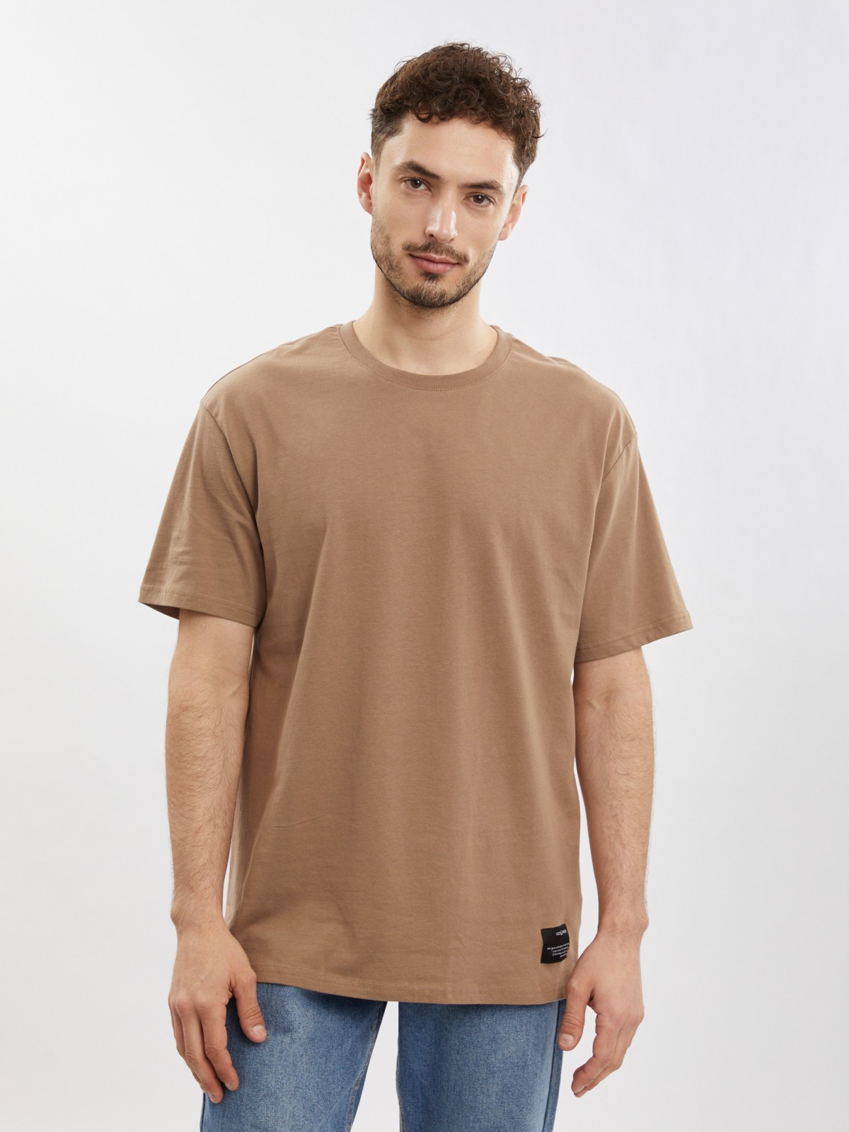 Футболка из хлопка с коротким рукавом 599₽