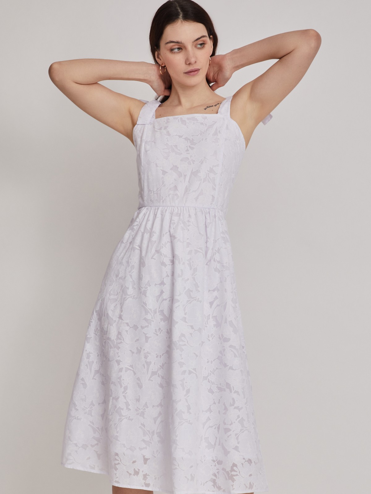 Платье zolla 22324827Y061, цвет белый, размер XS - фото 3
