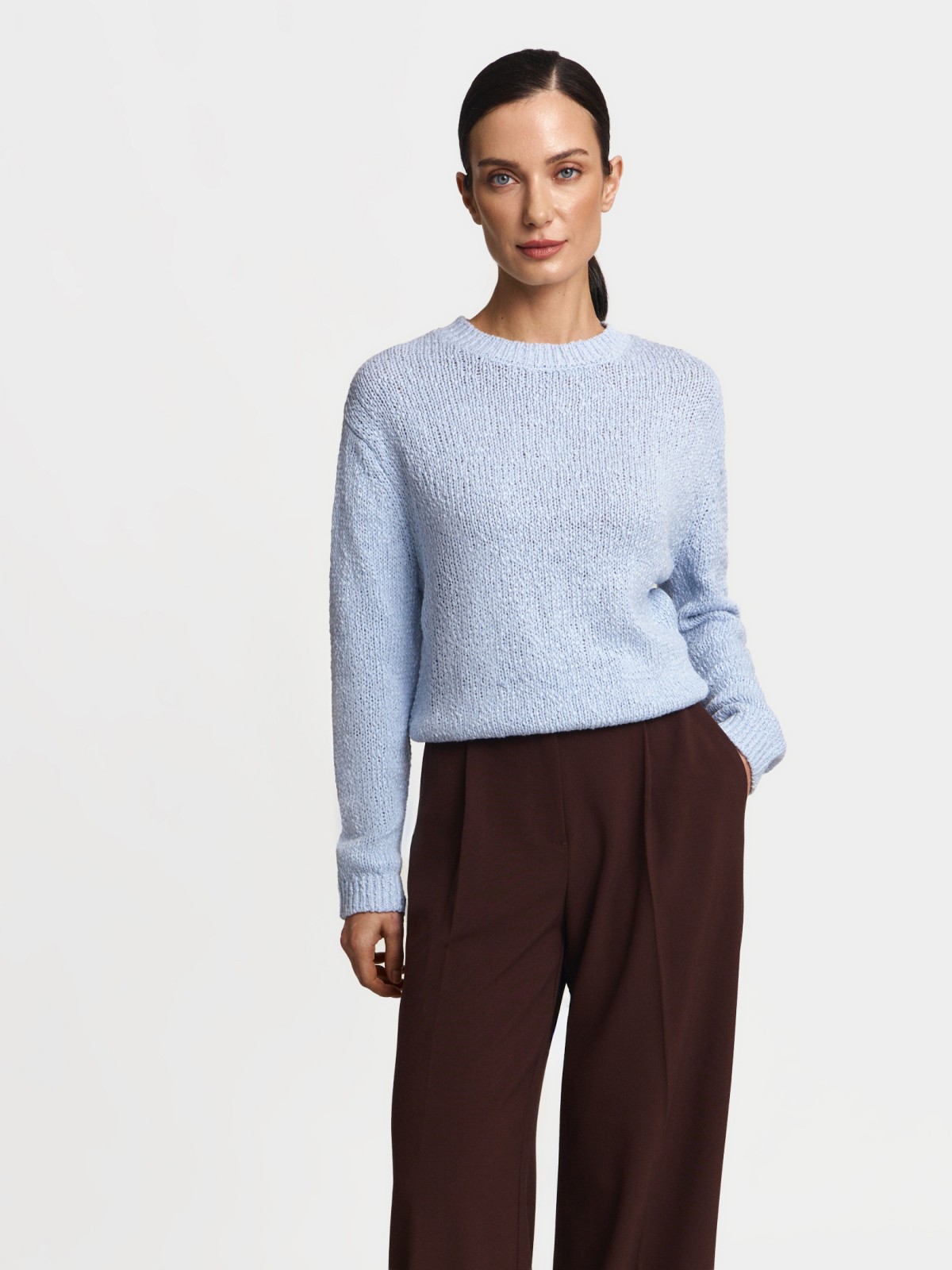 Вязаный джемпер с длинным рукавом