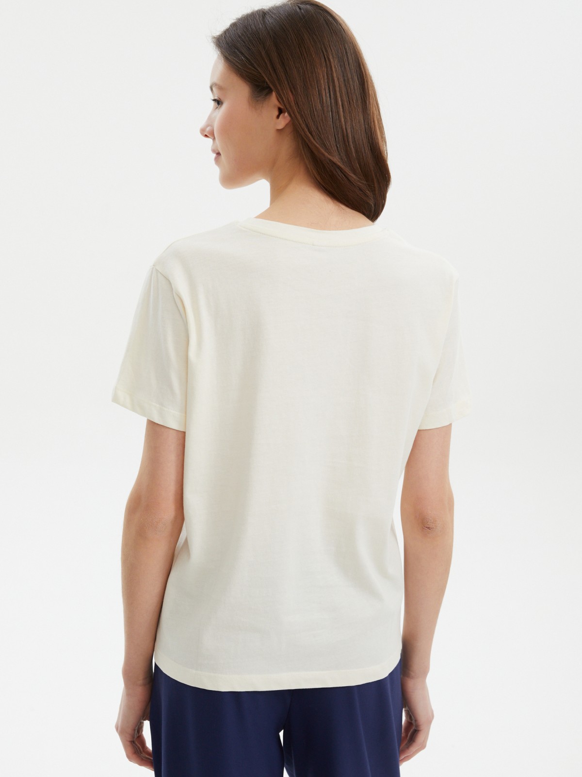 Футболка из хлопка с надписью