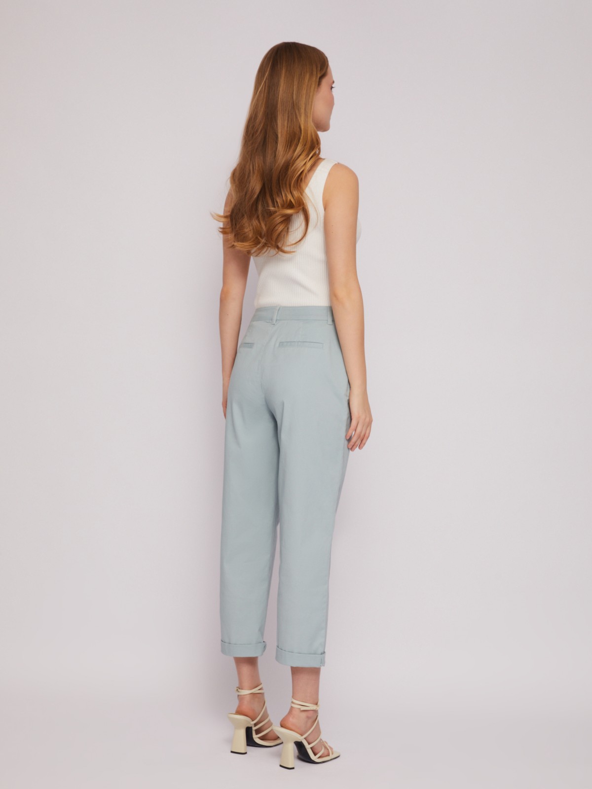 Брюки-чиносы из хлопка со стрелками