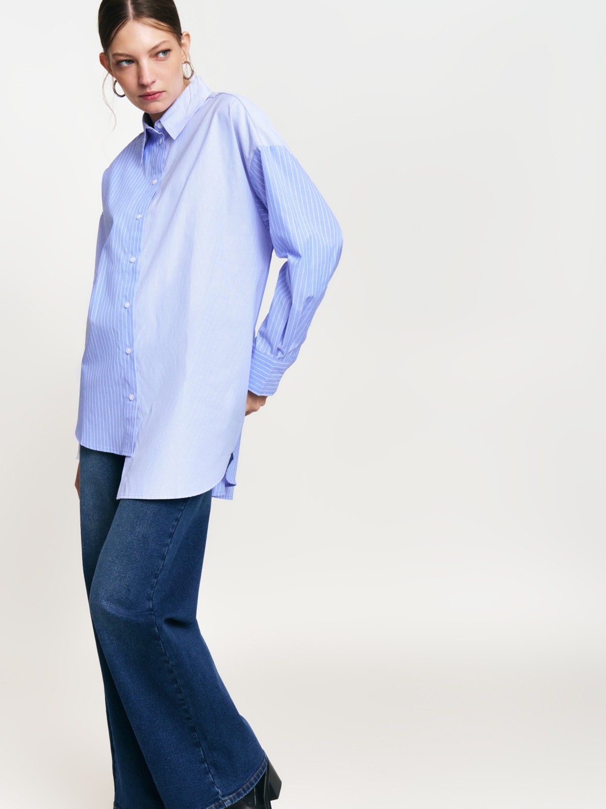 Рубашка с узором в полоску