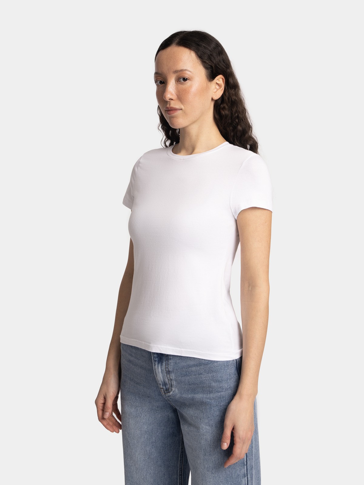 Футболка из хлопка однотонная