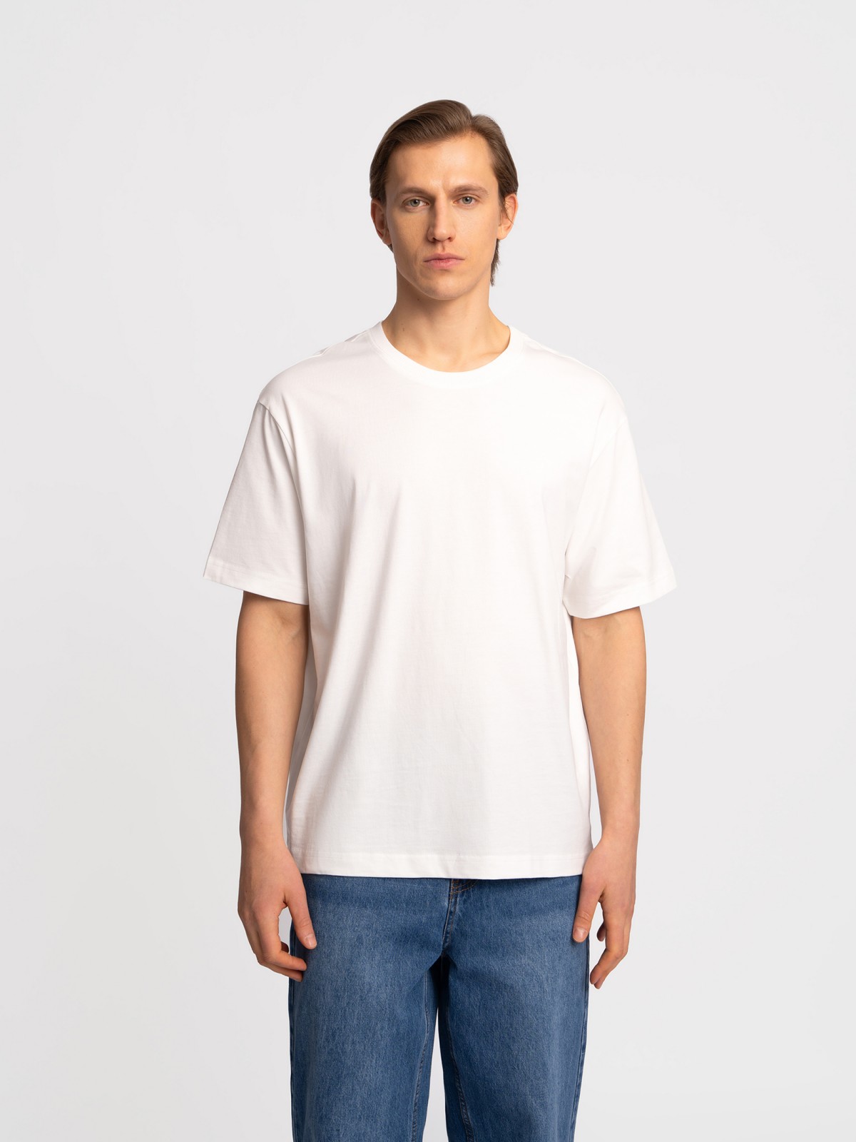 Футболка оверсайз из хлопка с коротким рукавом