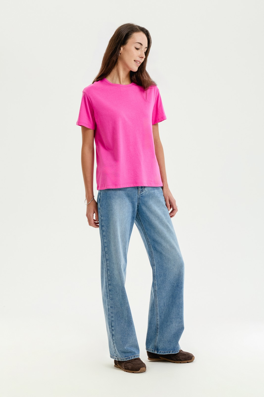 Футболка из хлопка однотонная