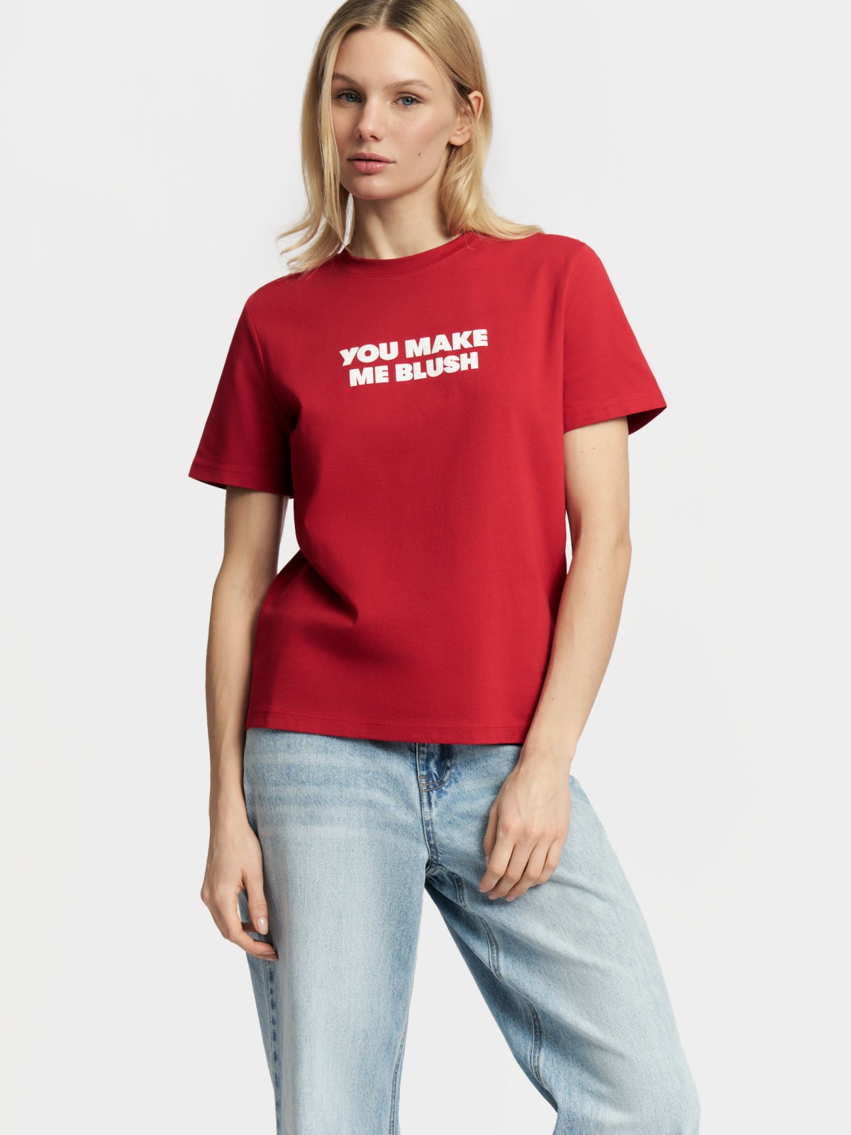 Футболка из хлопка с надписью