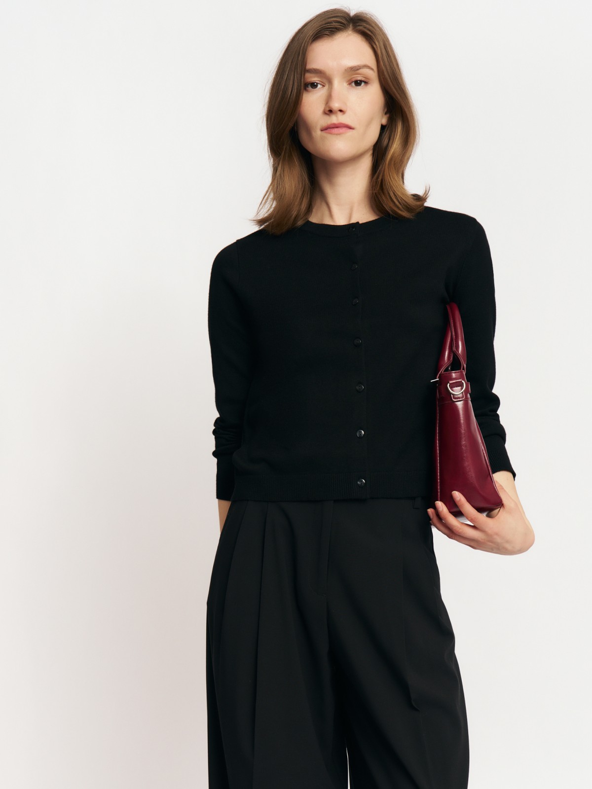 Трикотажный кардиган на пуговицах