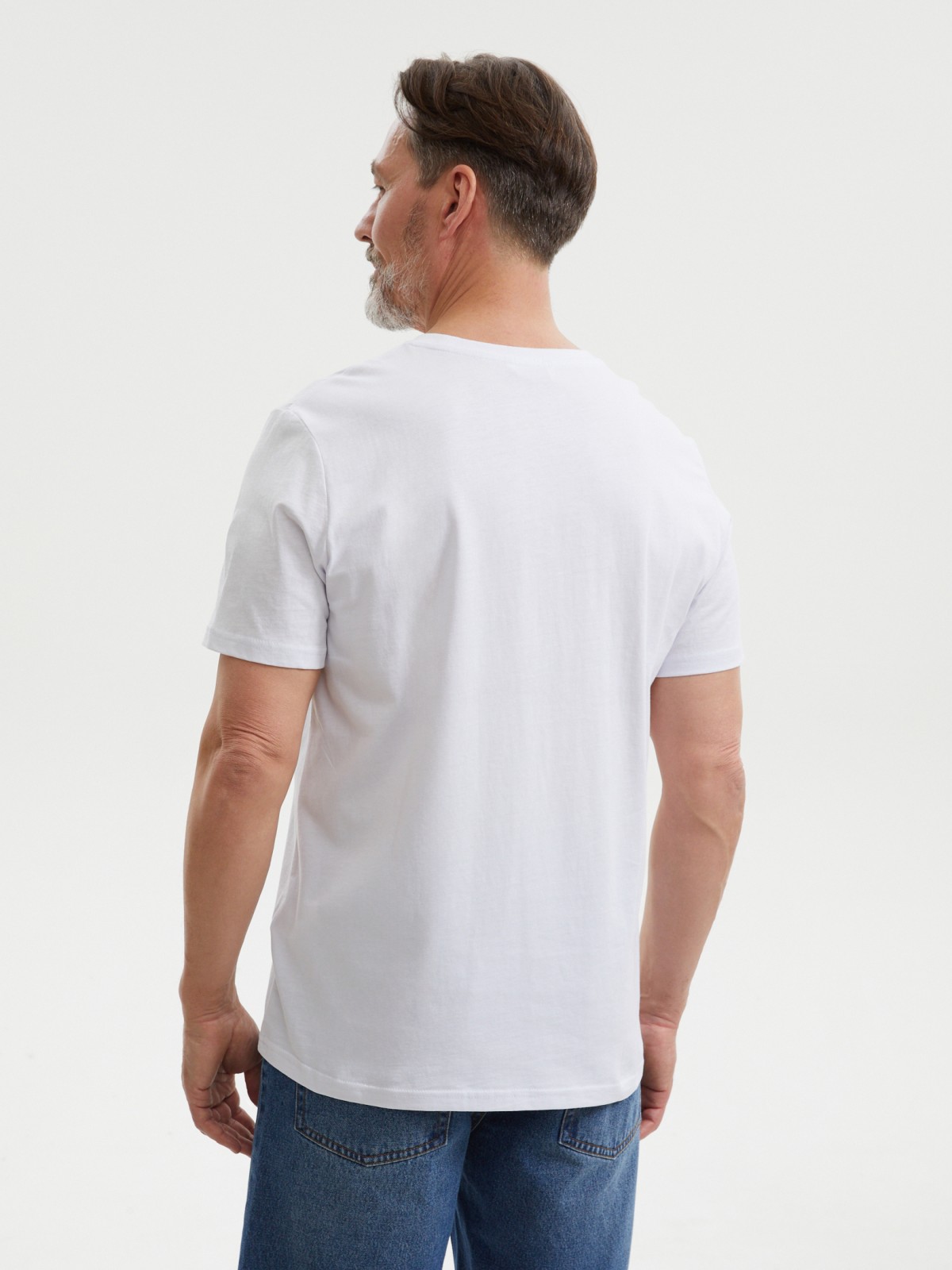 Футболка из хлопка с принтом