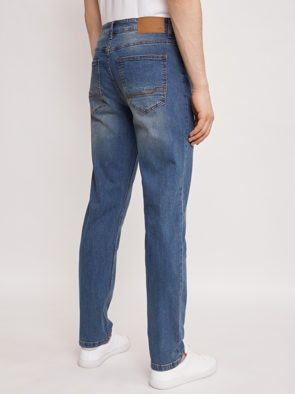 Брюки джинсовые zolla 01121714S033, цвет бирюзовый, размер 30 - фото 4
