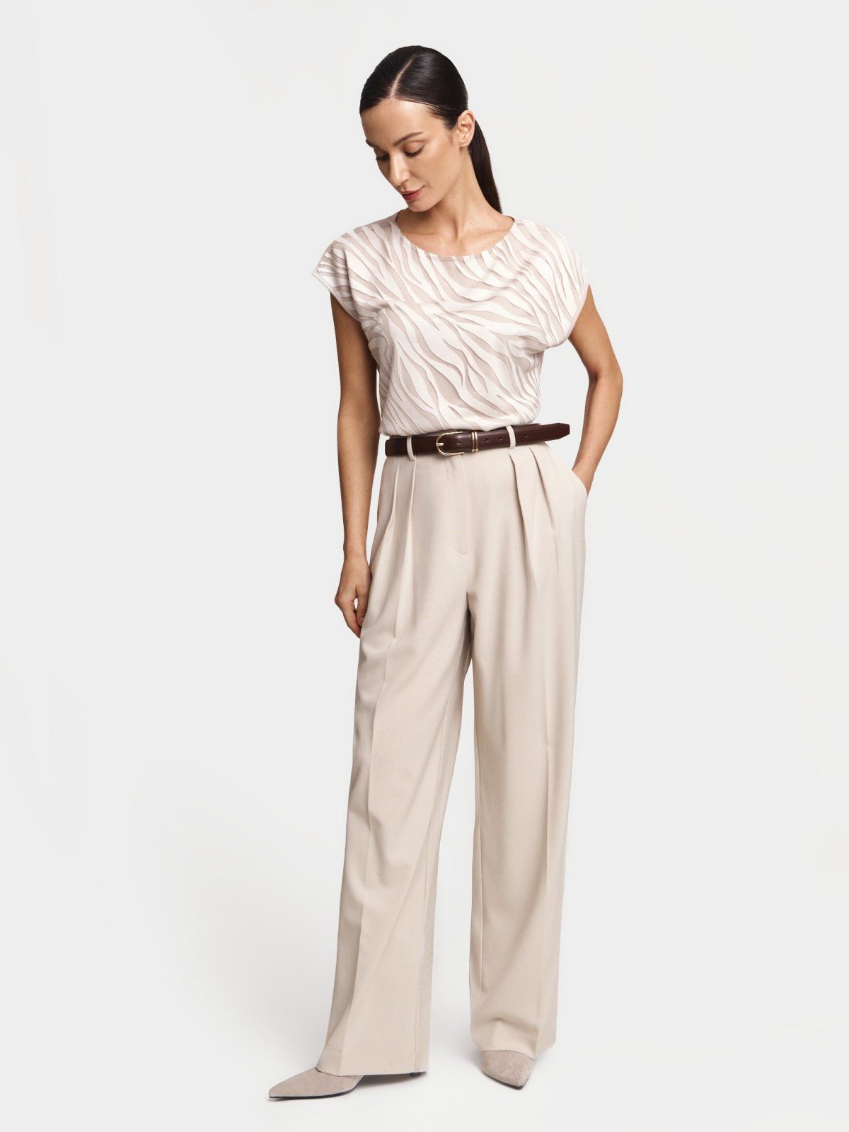 Блузка с узором в полоску