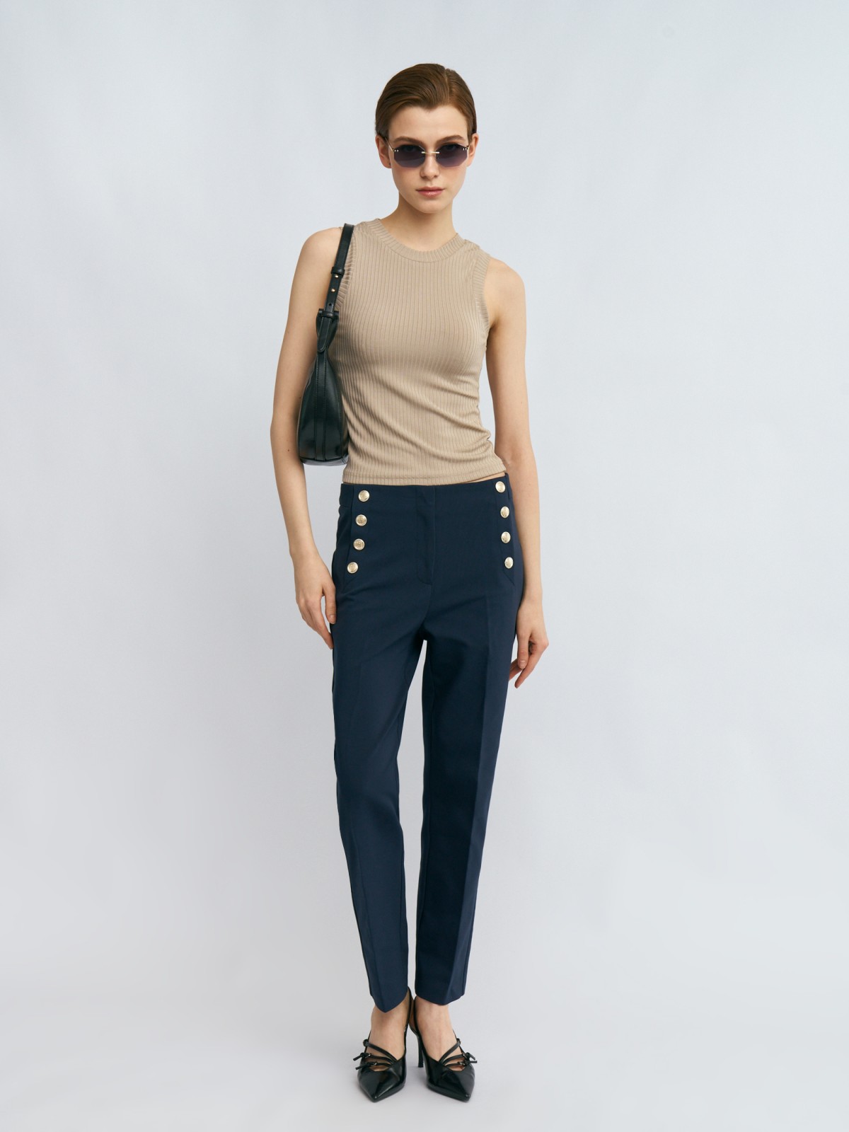 Брюки фасона Slim со стрелками 