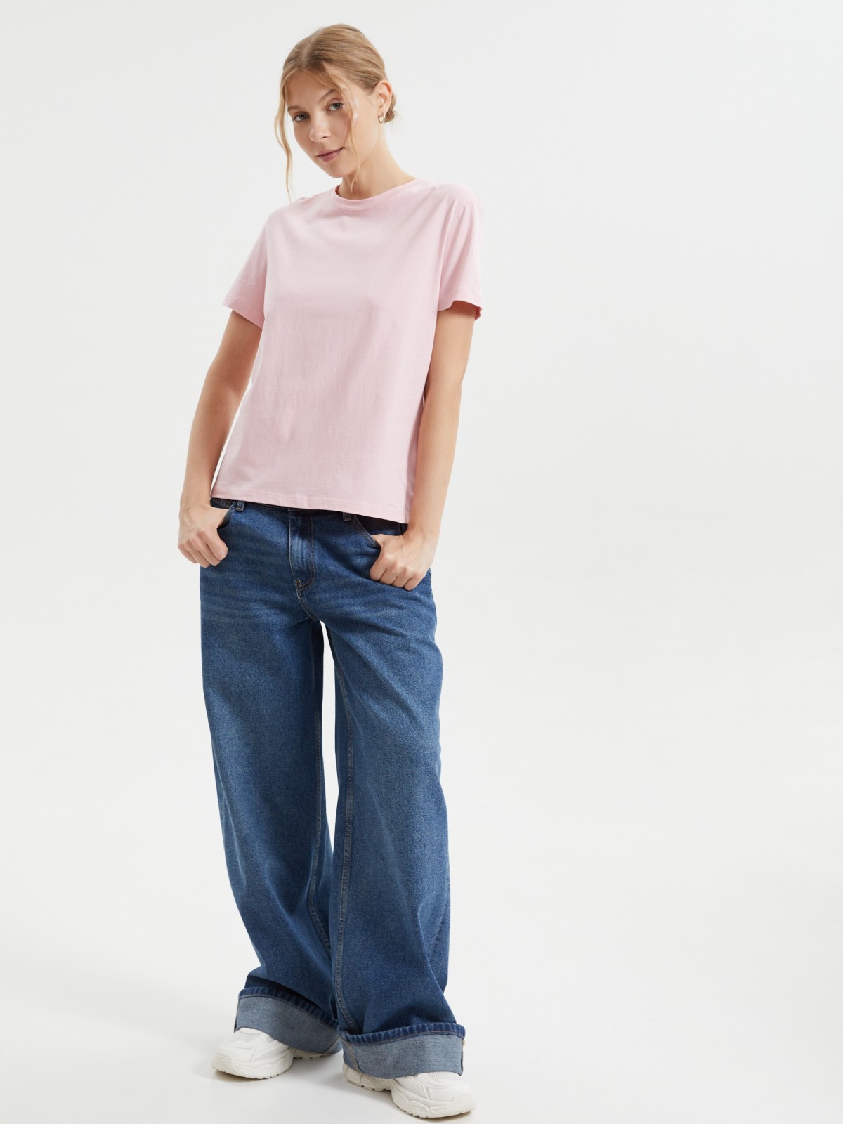 Джинсы силуэта Baggy с низкой посадкой