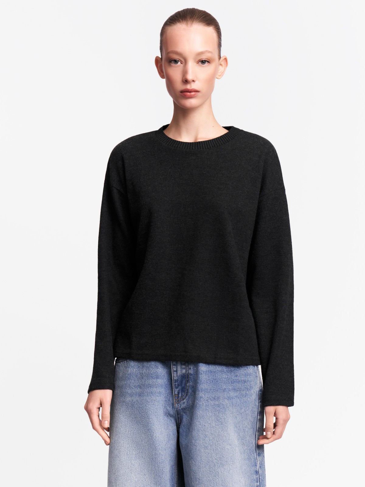 Джемпер из вязаного трикотажа