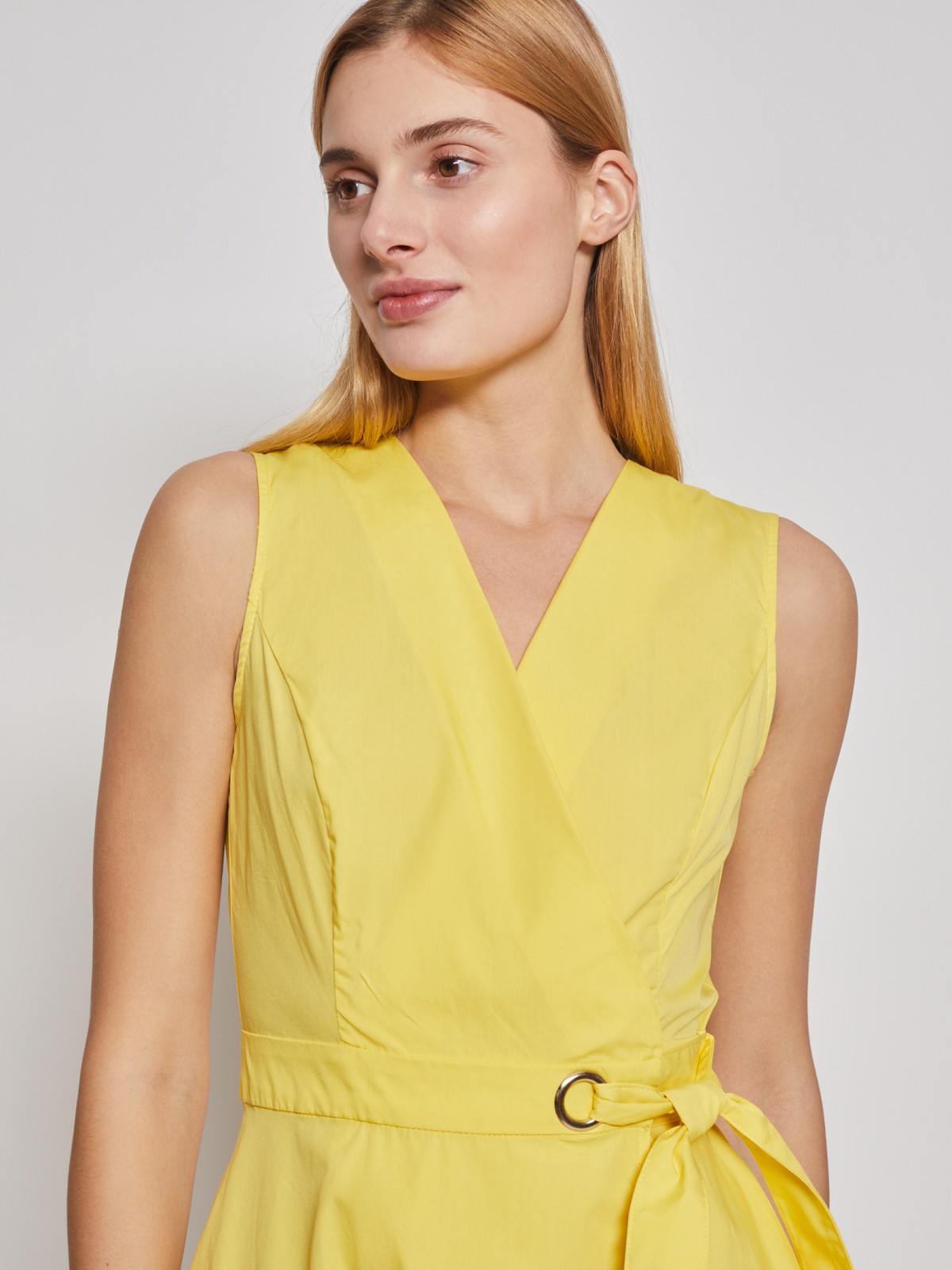 Платье zolla 022248239653, цвет желтый, размер XS - фото 4