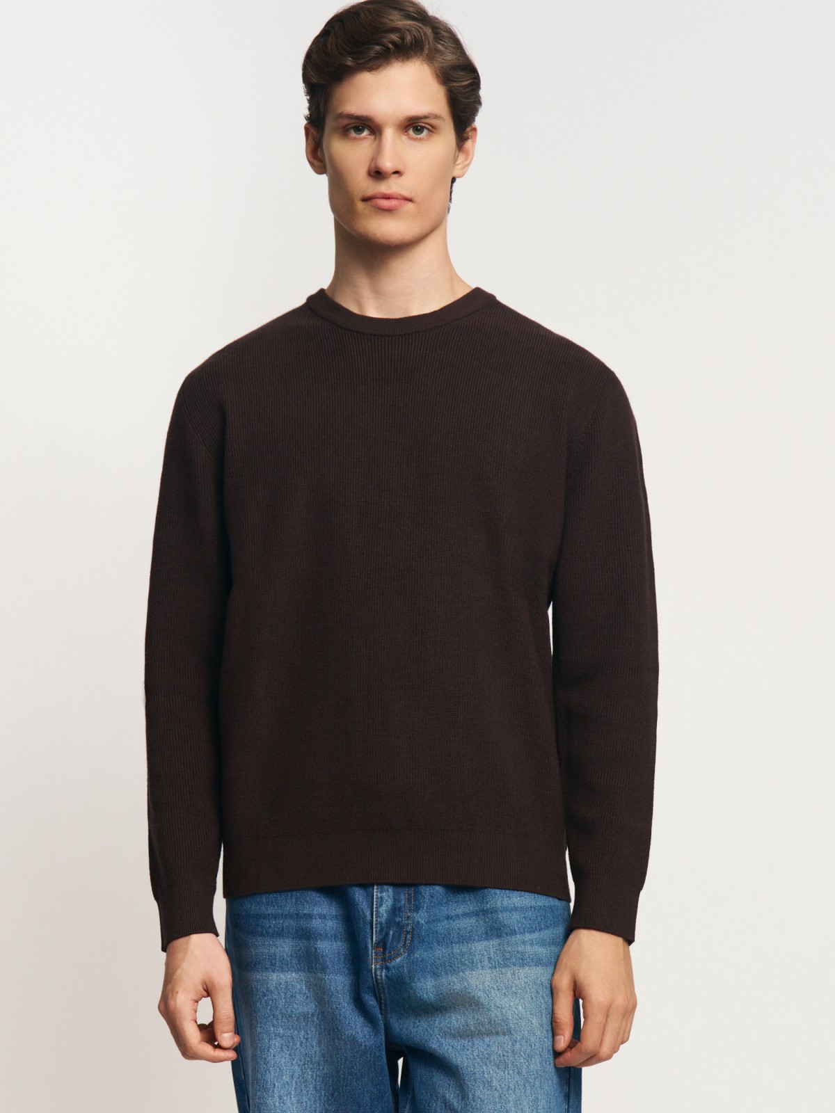 Трикотажный джемпер с длинным рукавом