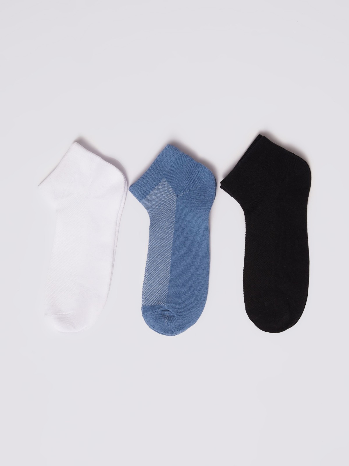 Набор коротких носков (3 пары в комплекте) zolla 01421995P105, цвет мультицвет, размер 25-27 - фото 1