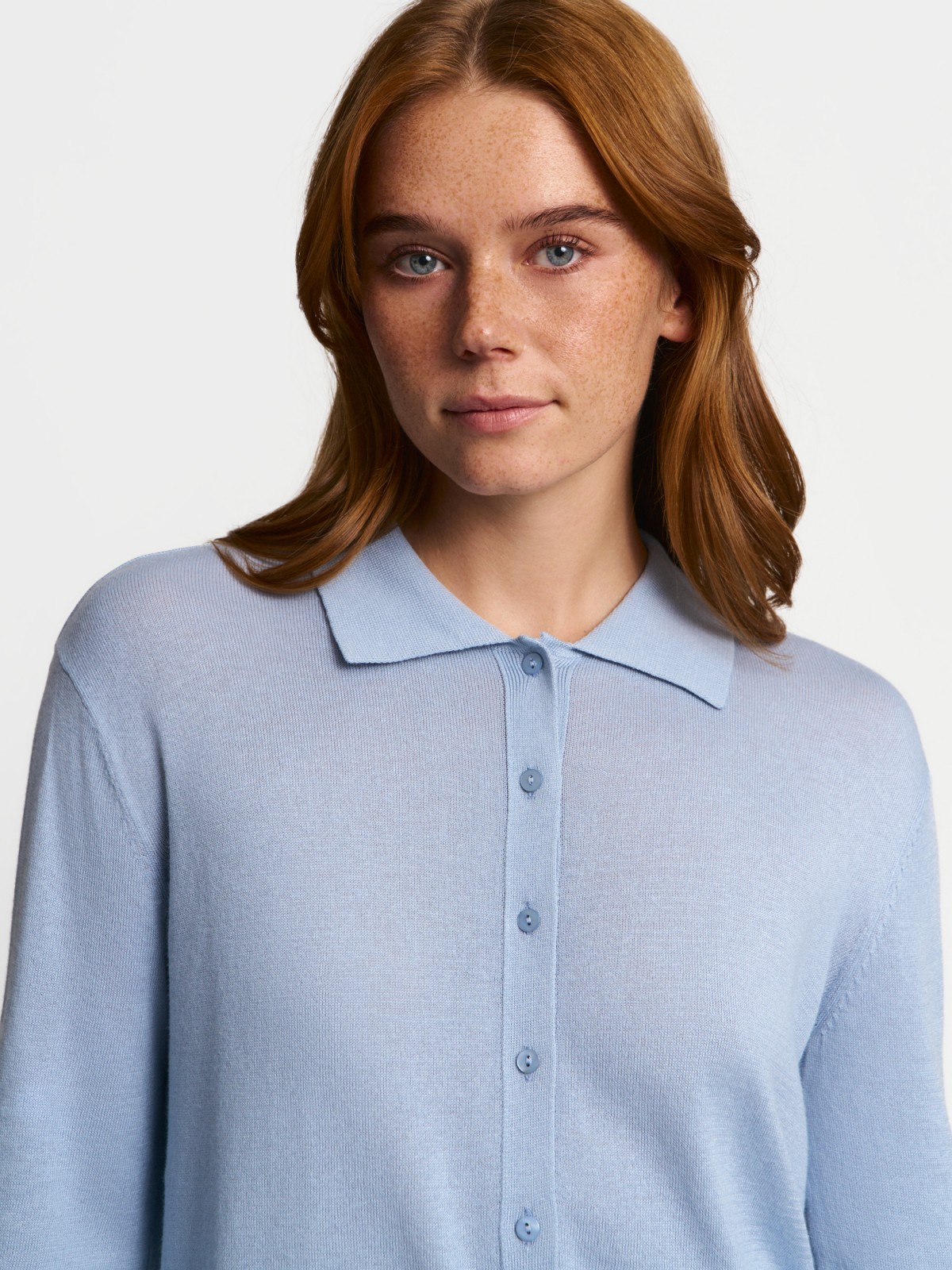 Трикотажный кардиган с воротником