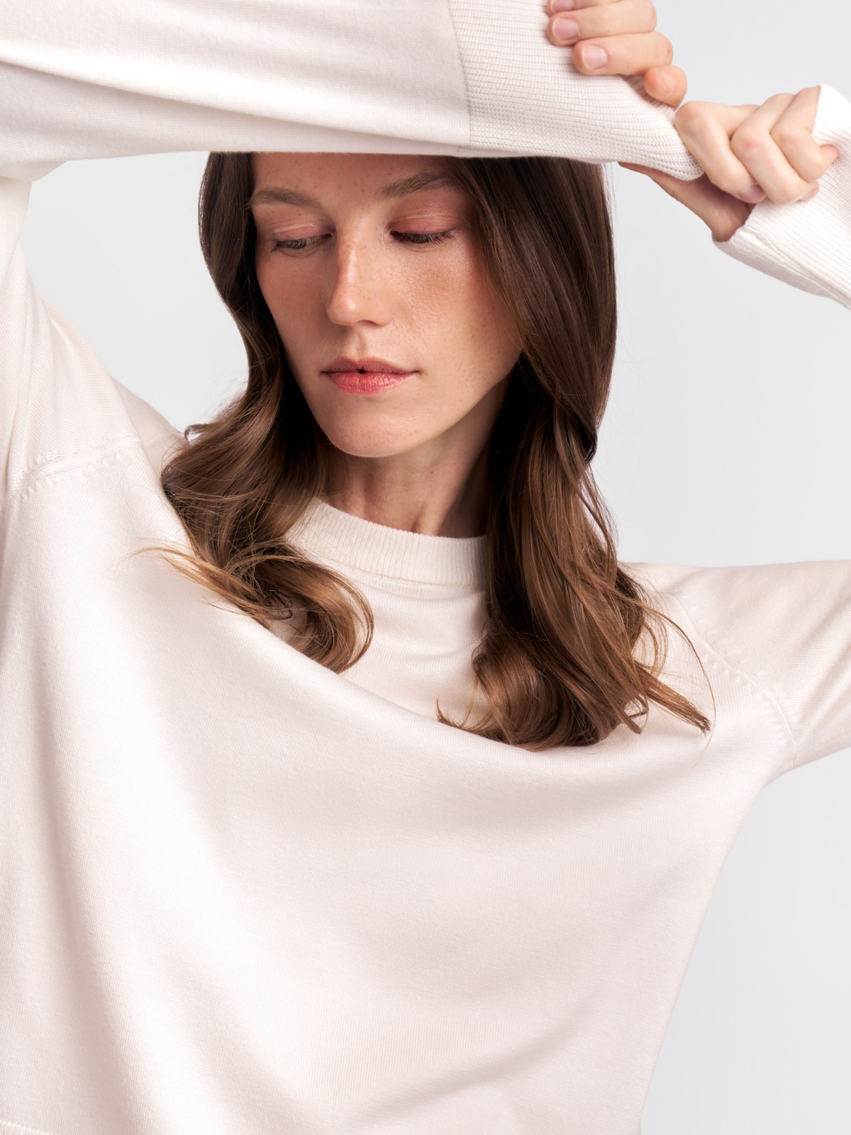 Джемпер из вязаного трикотажа