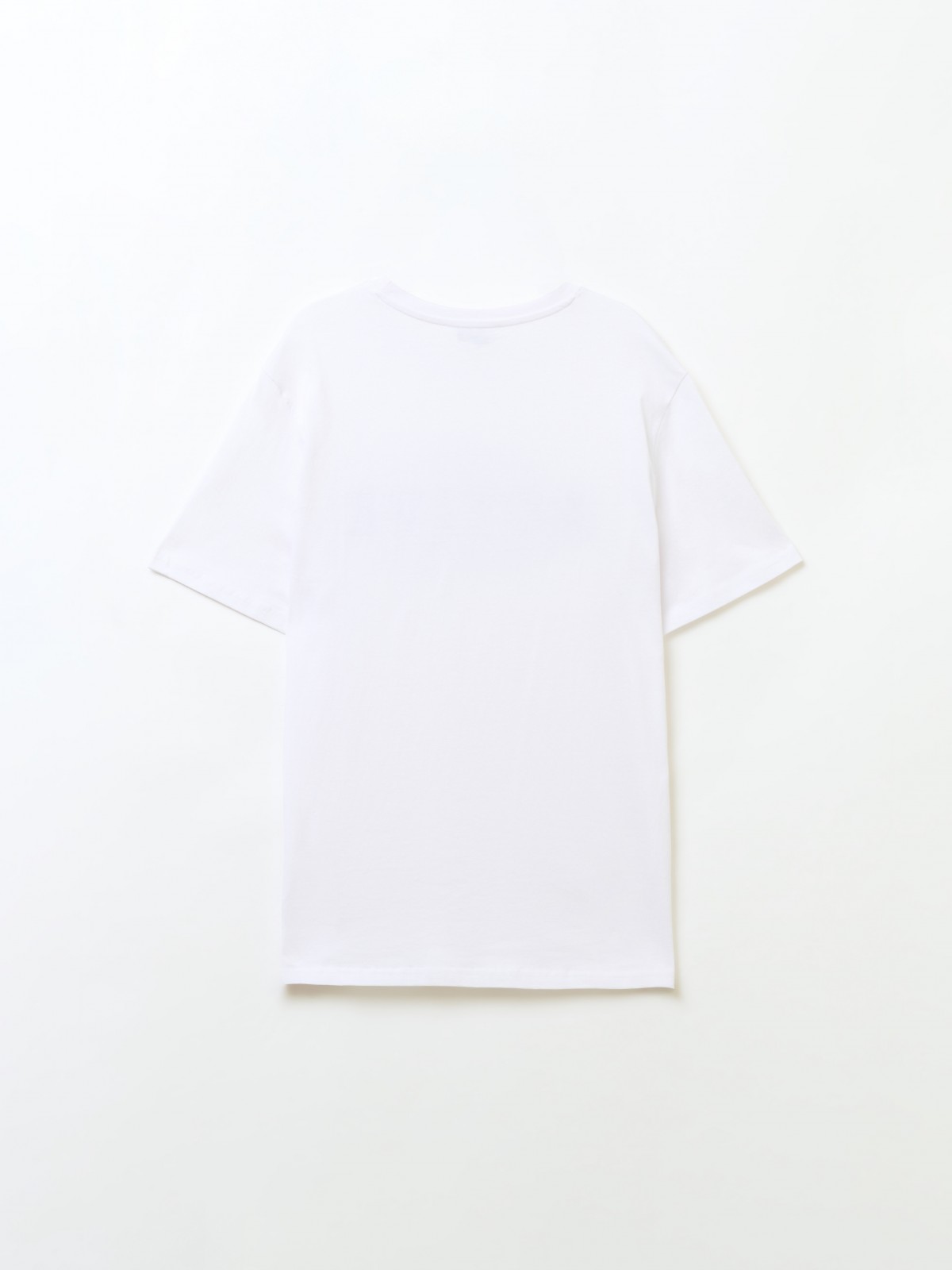 Футболка из хлопка с принтом-надписью