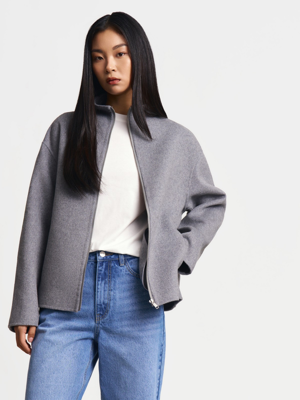 Короткая куртка на молнии