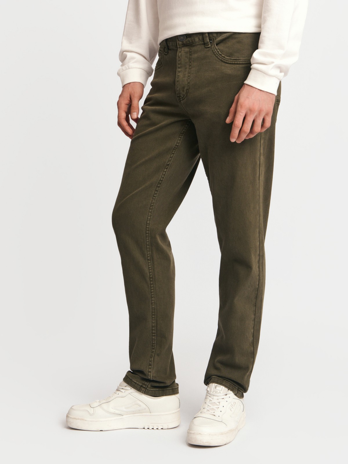 Джинсы фасона Tapered из хлопка