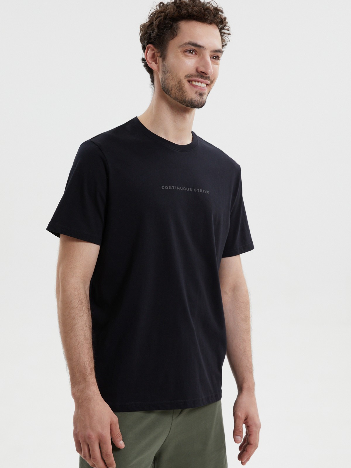 Футболка из хлопка с надписью