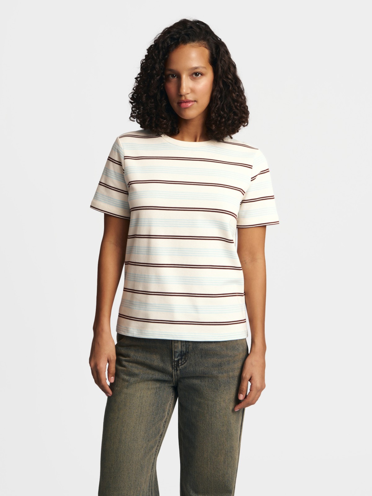 Футболка из хлопка в полоску