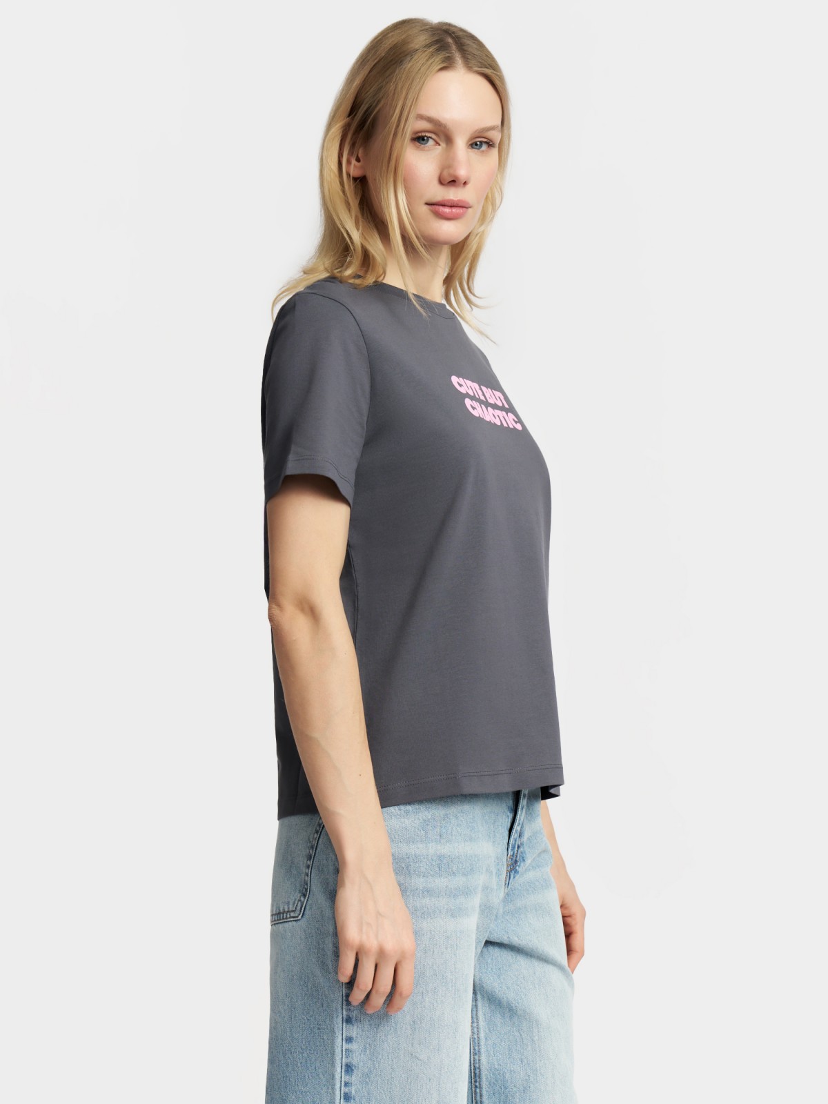 Футболка из хлопка с надписью