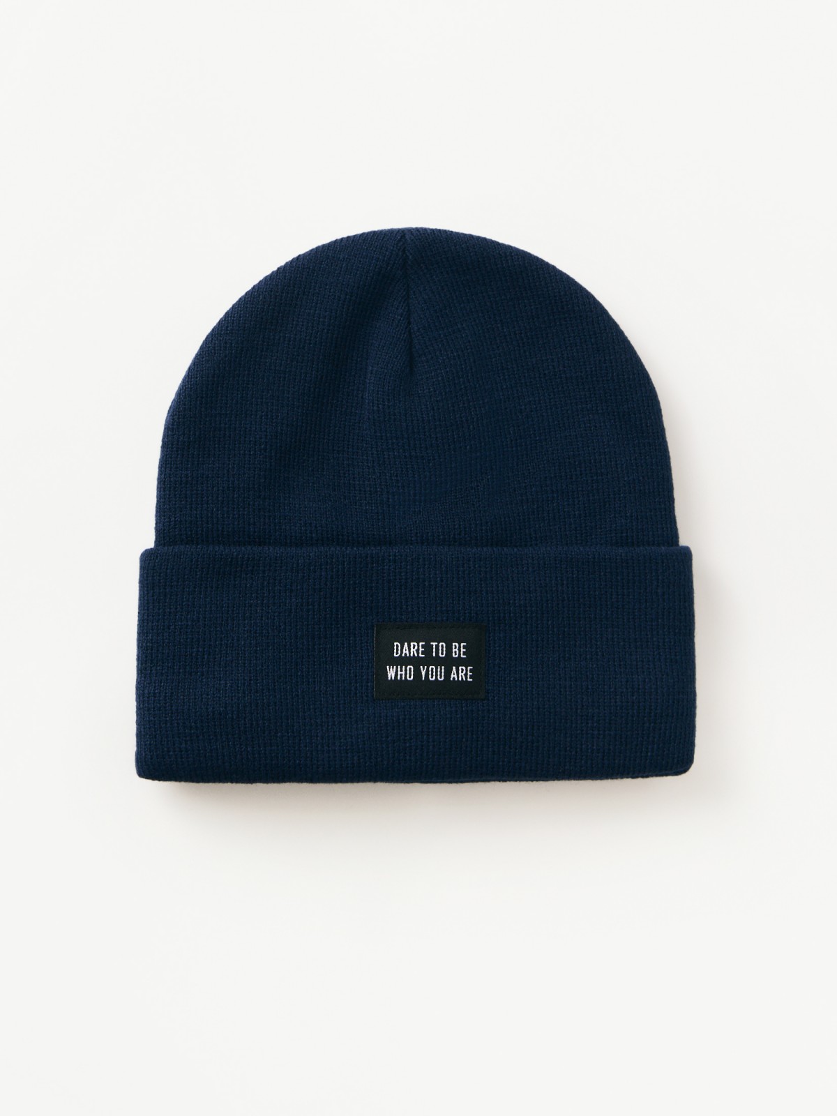 Трикотажная шапка-бини с флисом