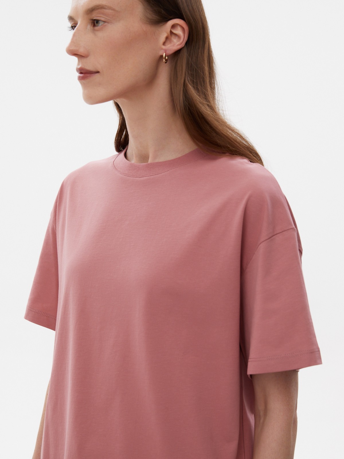 Футболка оверсайз из хлопка с принтом