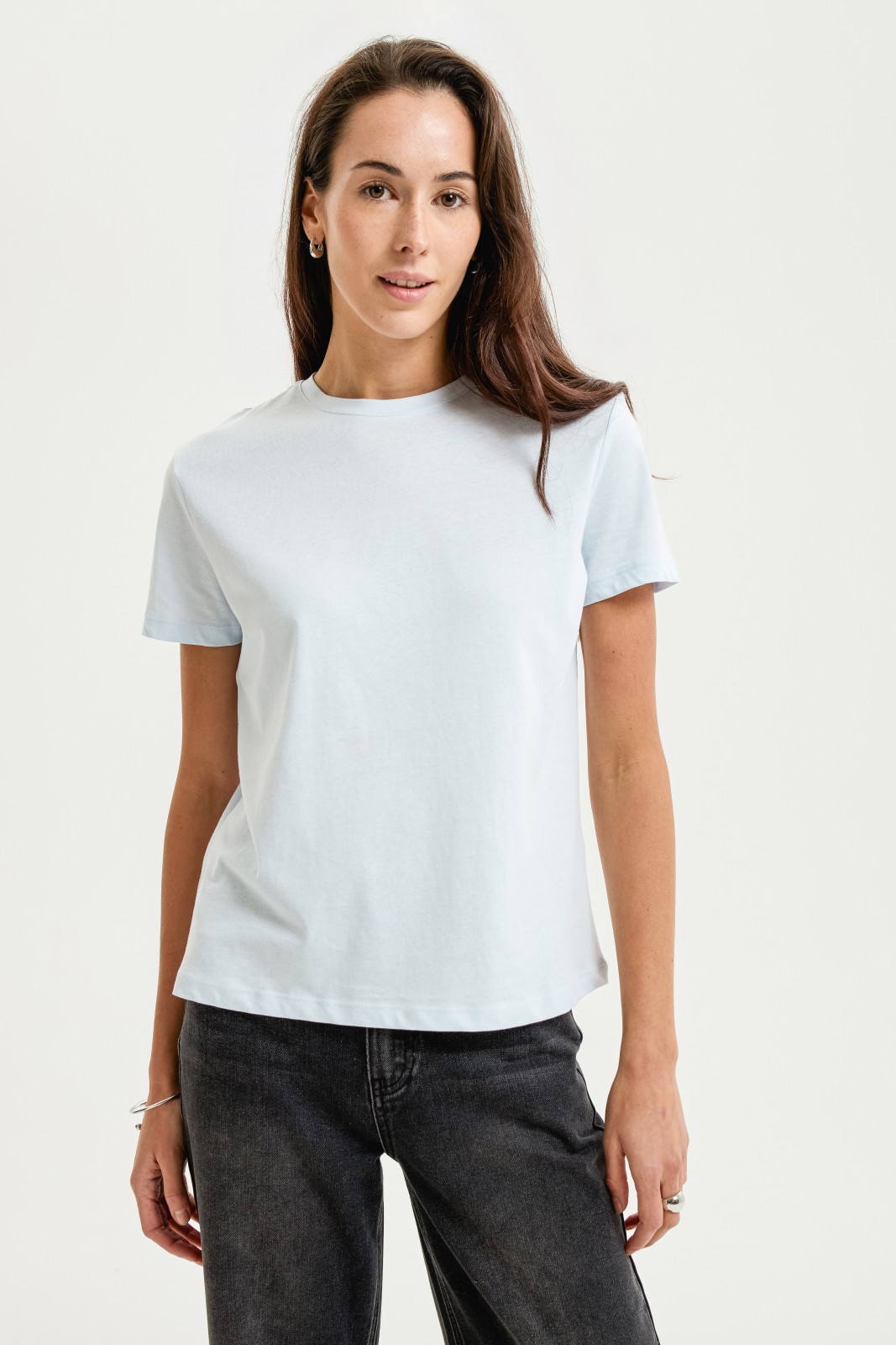 Футболка из хлопка однотонная