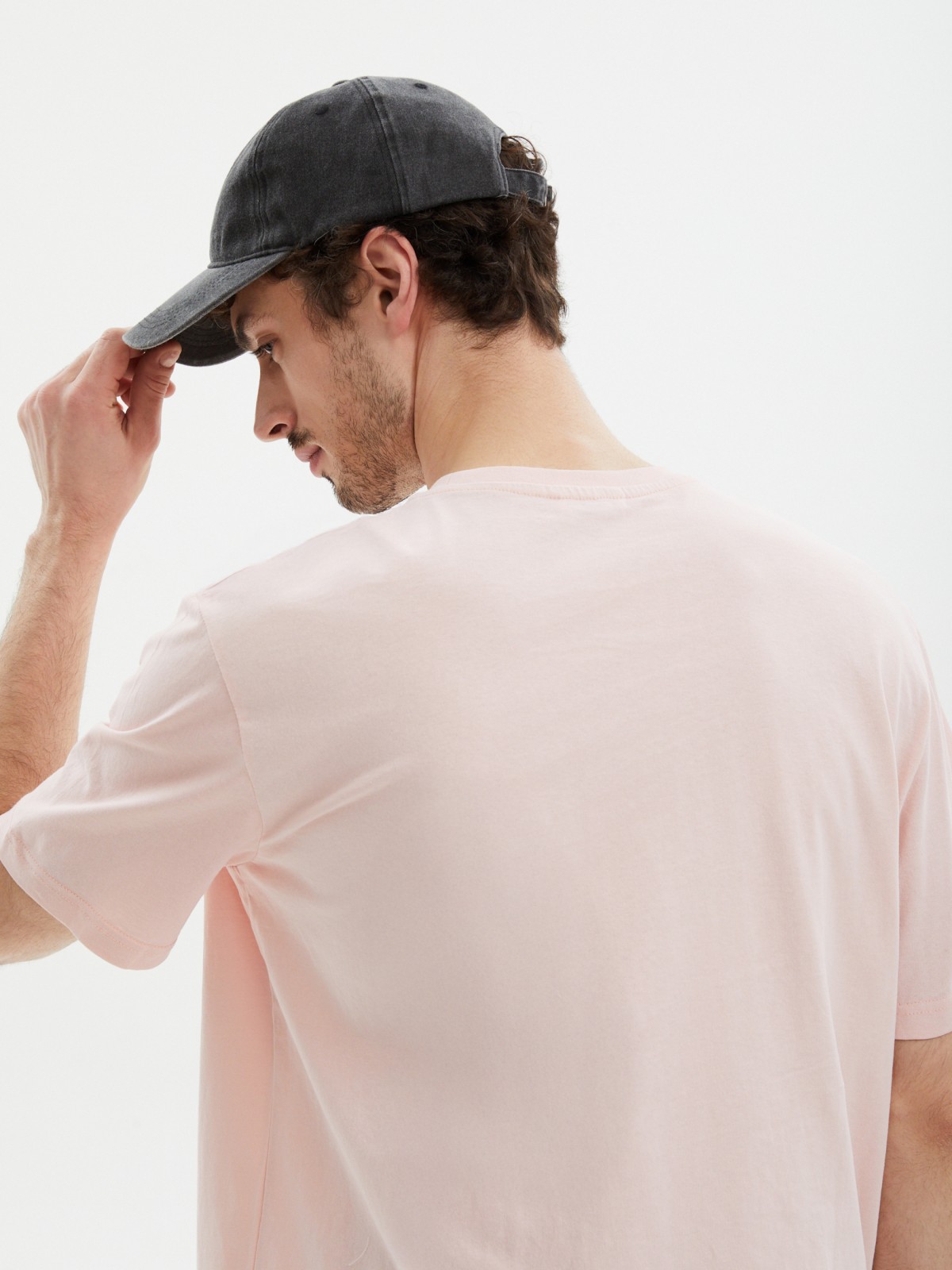 Джинсовая бейсболка из хлопка с козырьком