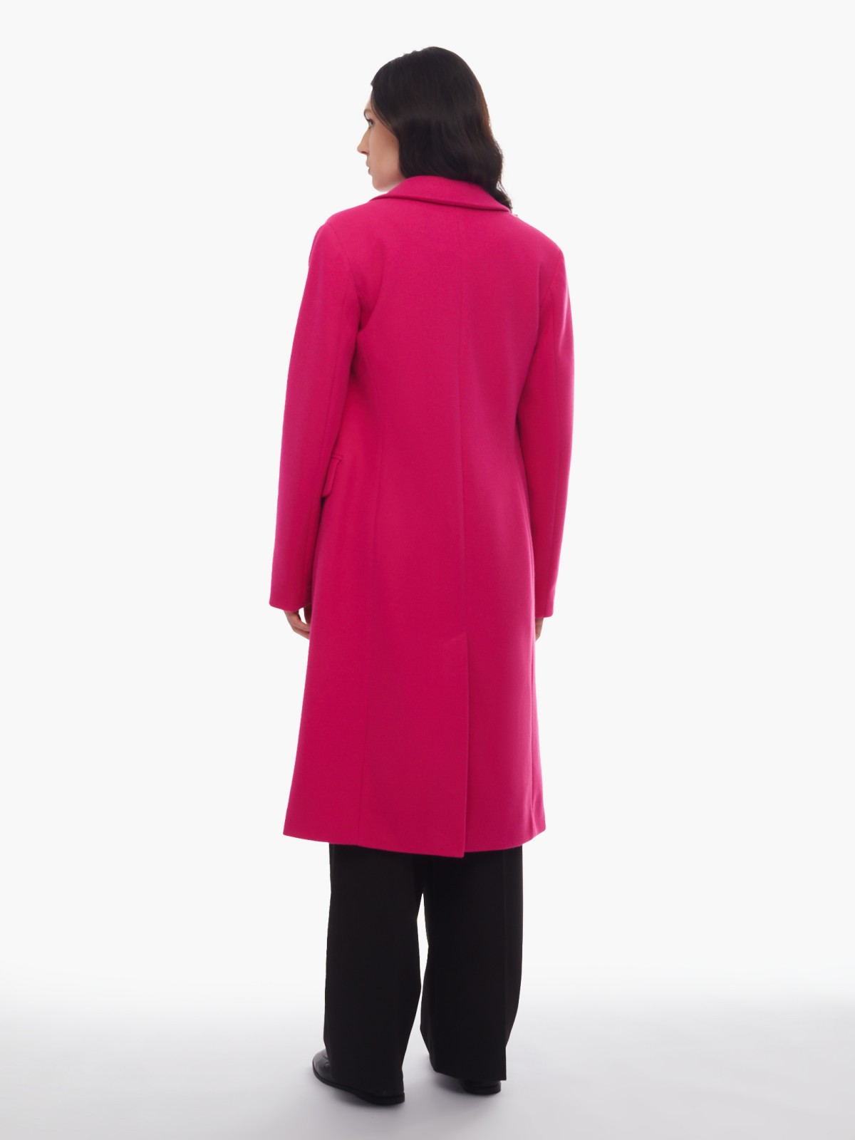 Тёплое пальто полуприлегающего фасона с отложным воротником zolla 024125857164, цвет фуксия, размер XS - фото 6