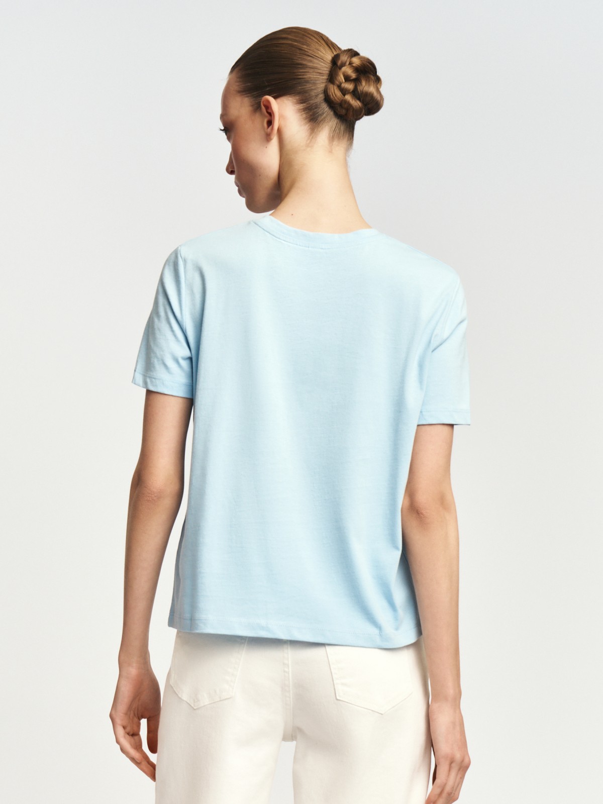 Футболка из хлопка с принтом