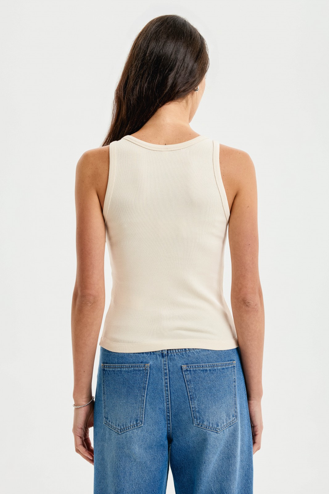 Майка из хлопка без рукавов