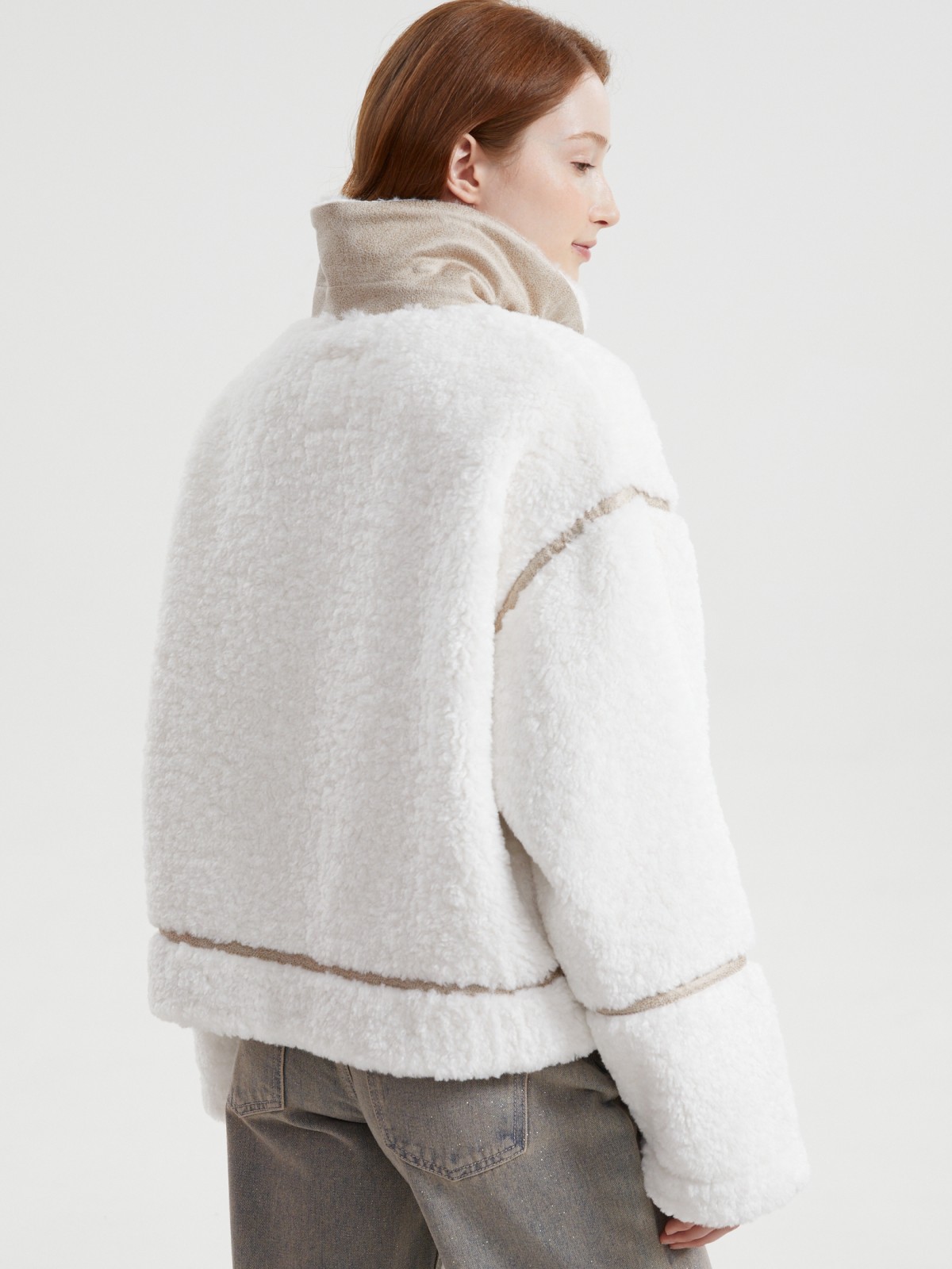 Тёплая дублёнка из экомеха