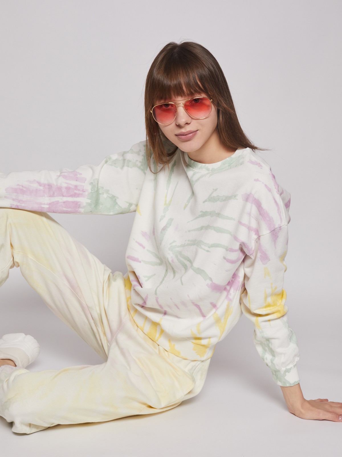 Свитшот в стиле тай-дай