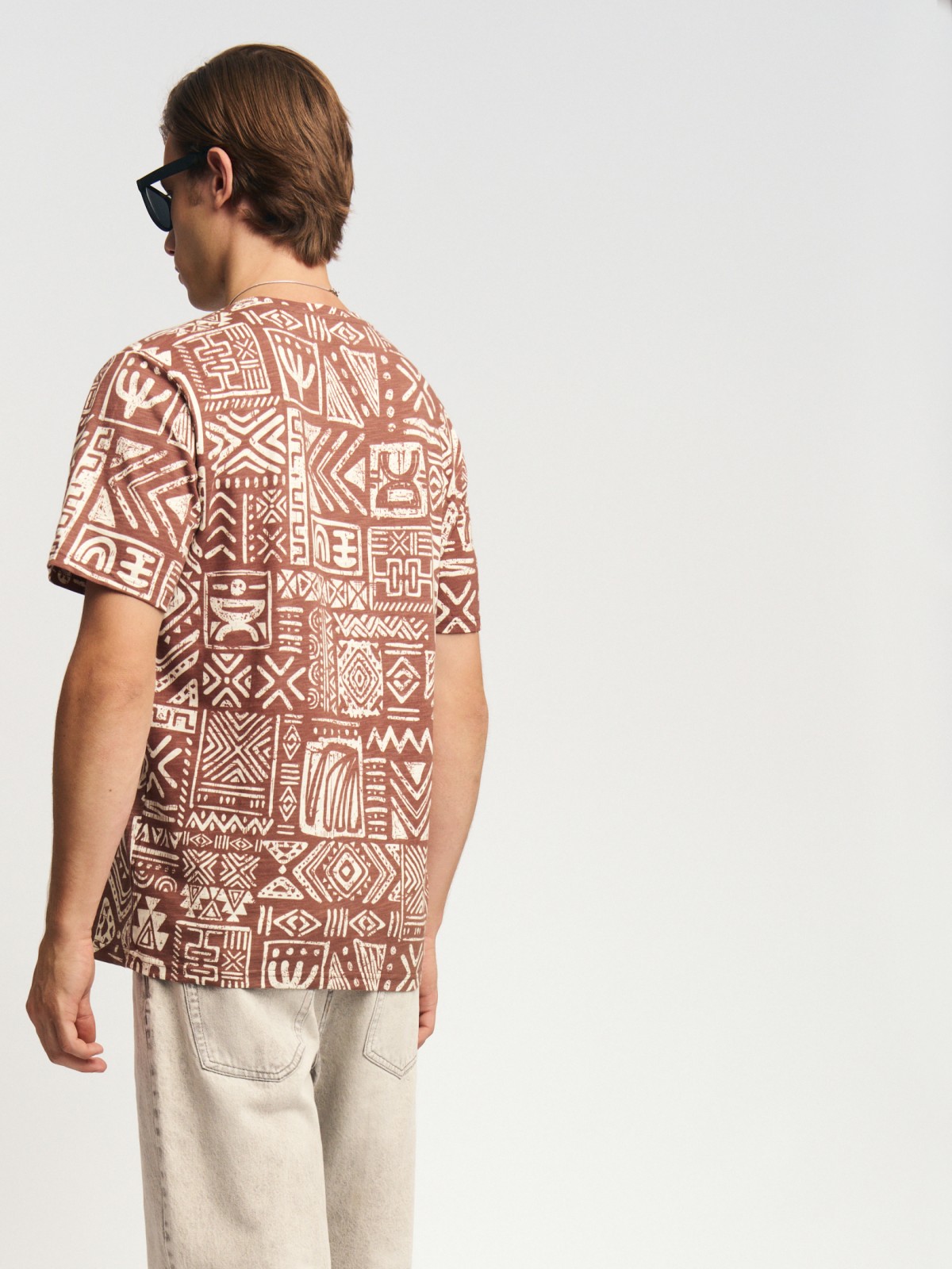 Футболка из хлопка с принтом