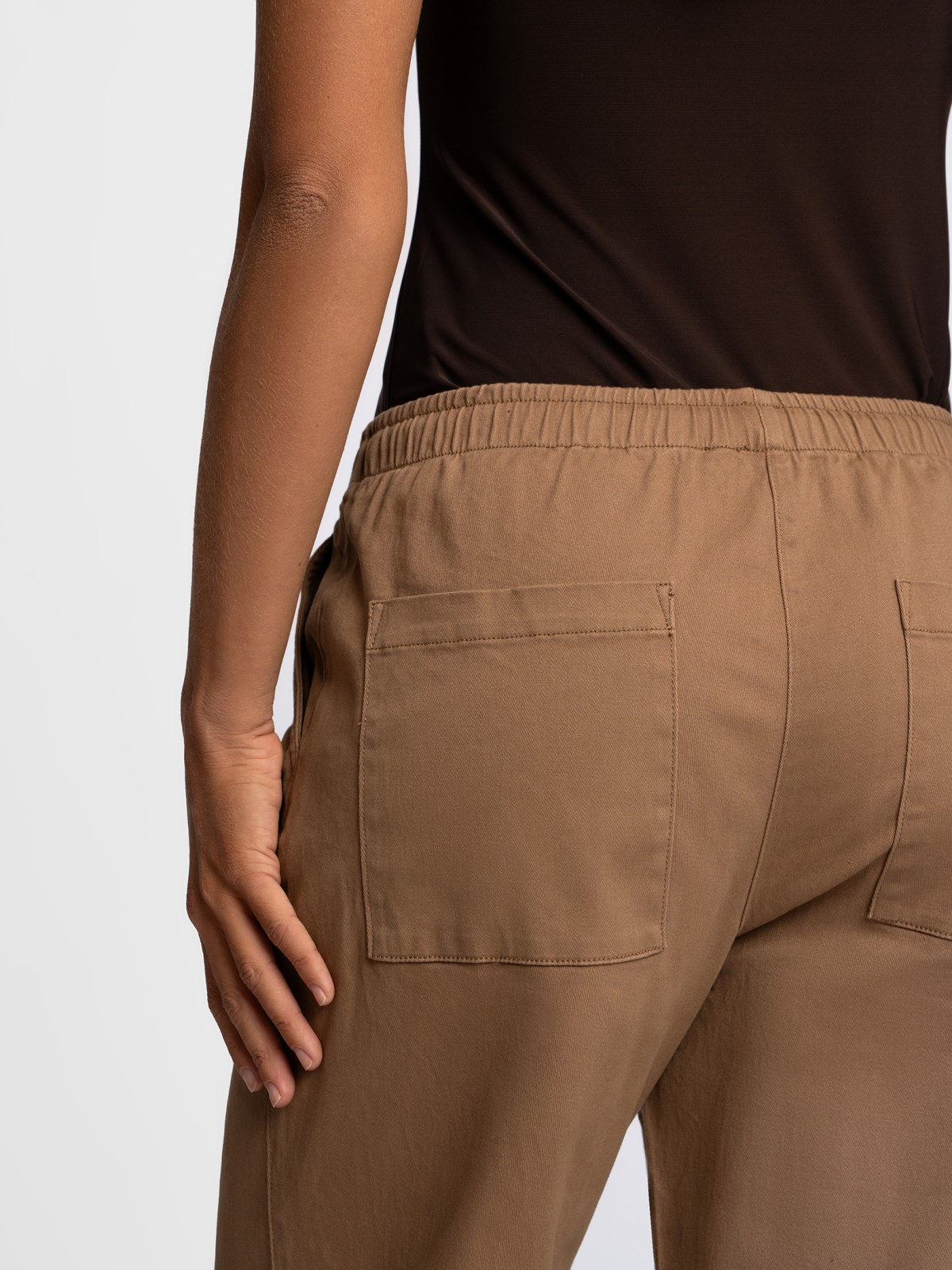 Брюки из хлопка на резинке