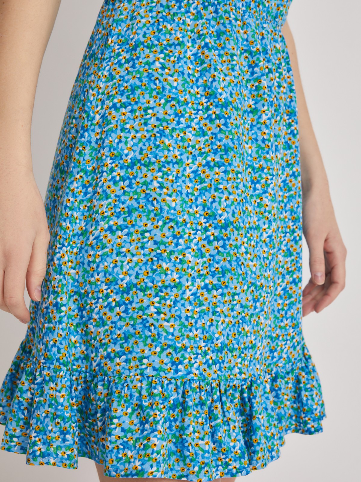 Платье zolla 02324827Y012, цвет бирюзовый, размер XXS - фото 4