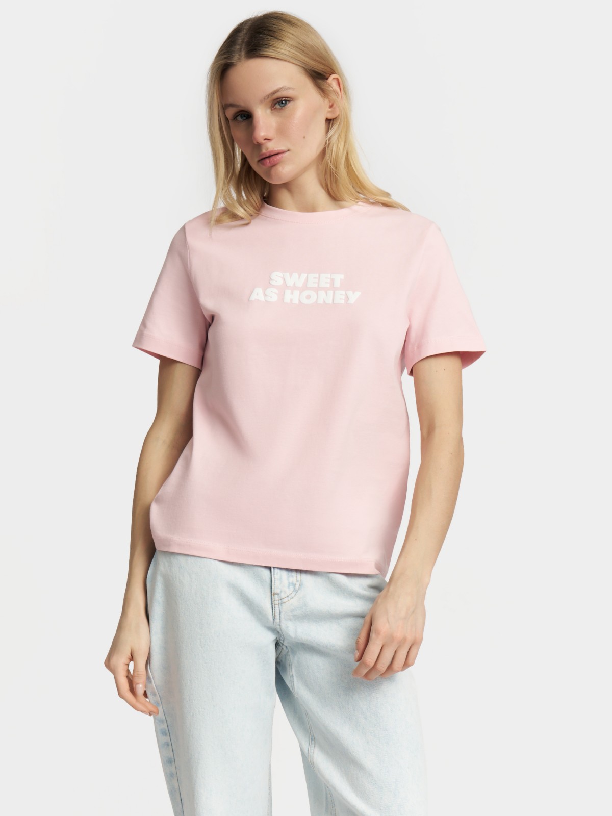 Футболка из хлопка с надписью