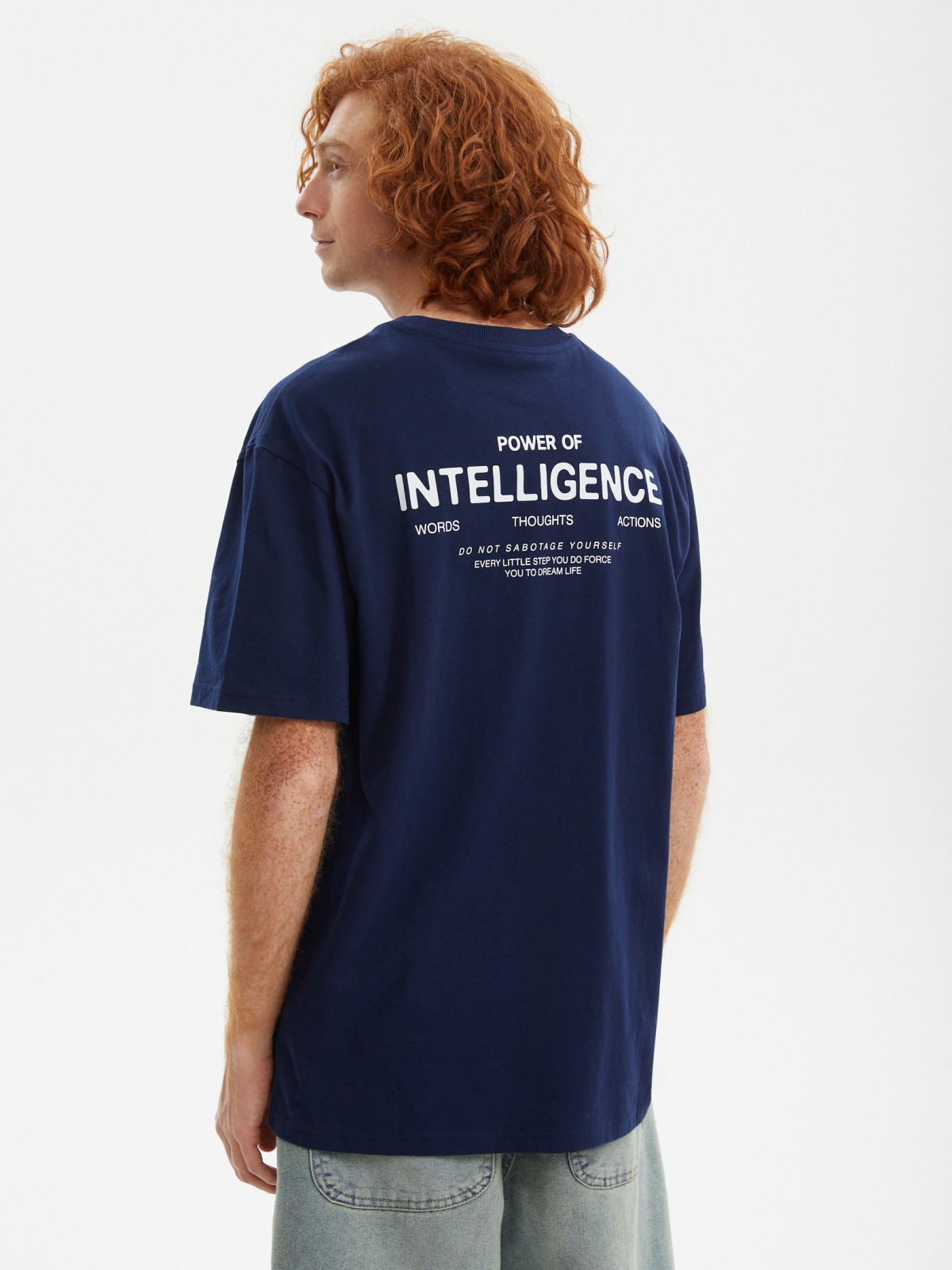 Футболка из хлопка с надписью