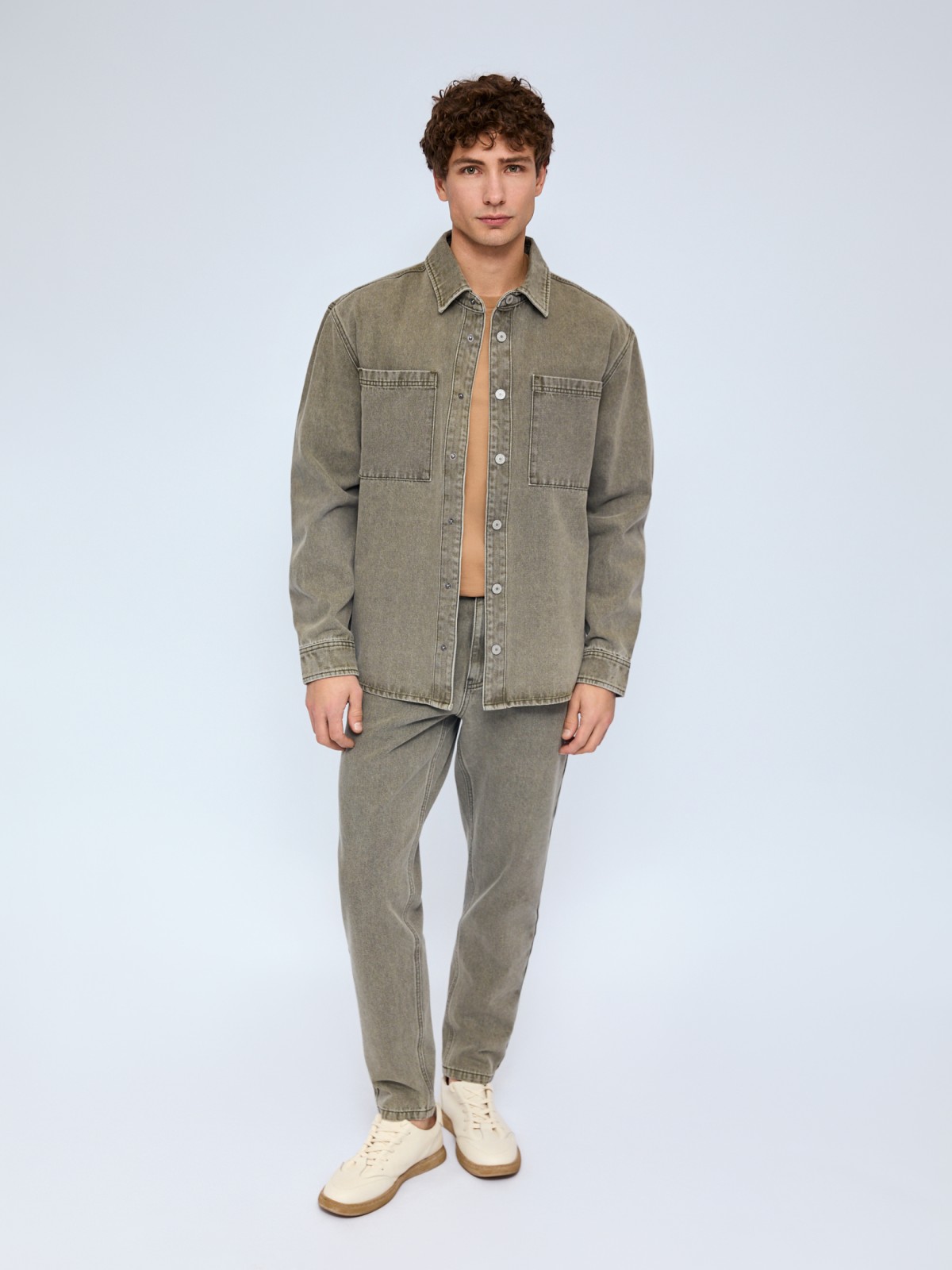 Джинсы фасона Carrot из хлопка