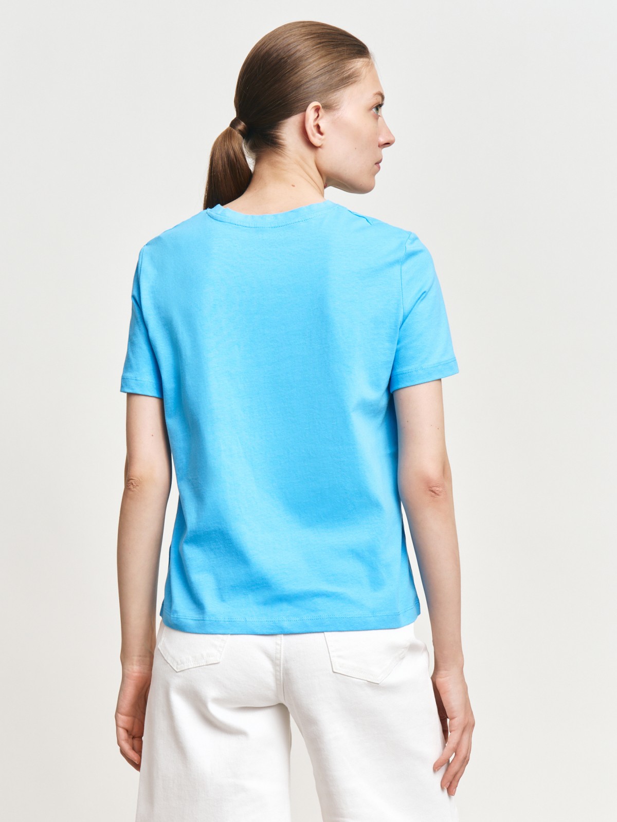 Футболка из хлопка с принтом