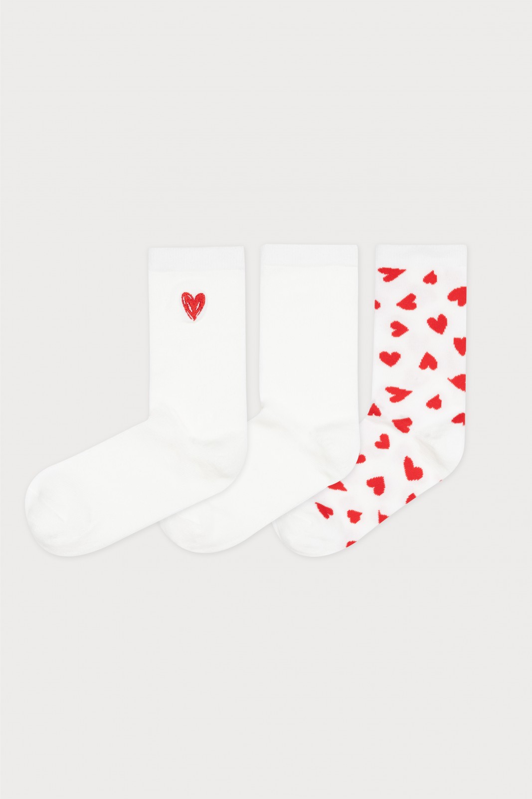 Набор высоких носков с рисунком (3 пары в комплекте)