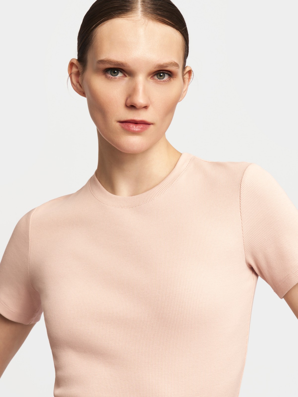 Футболка из хлопка однотонная