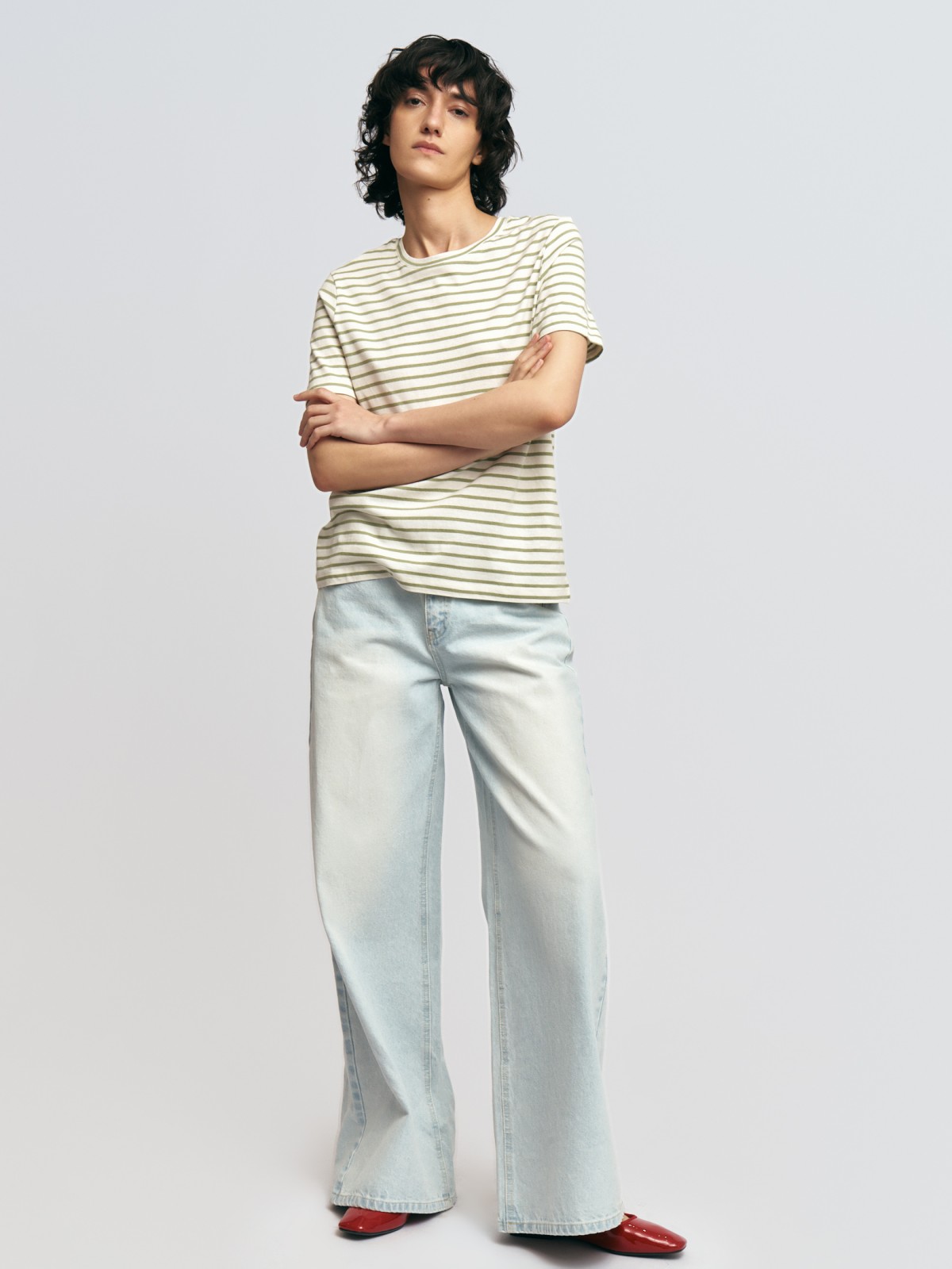 Футболка из хлопка в полоску