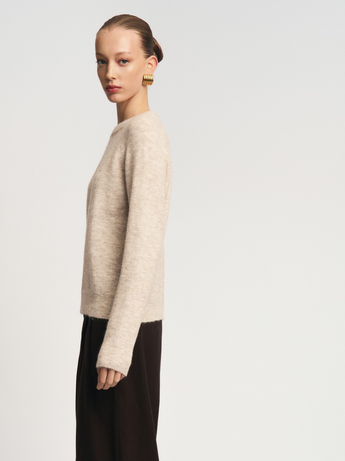 Вязаный джемпер с шерстью