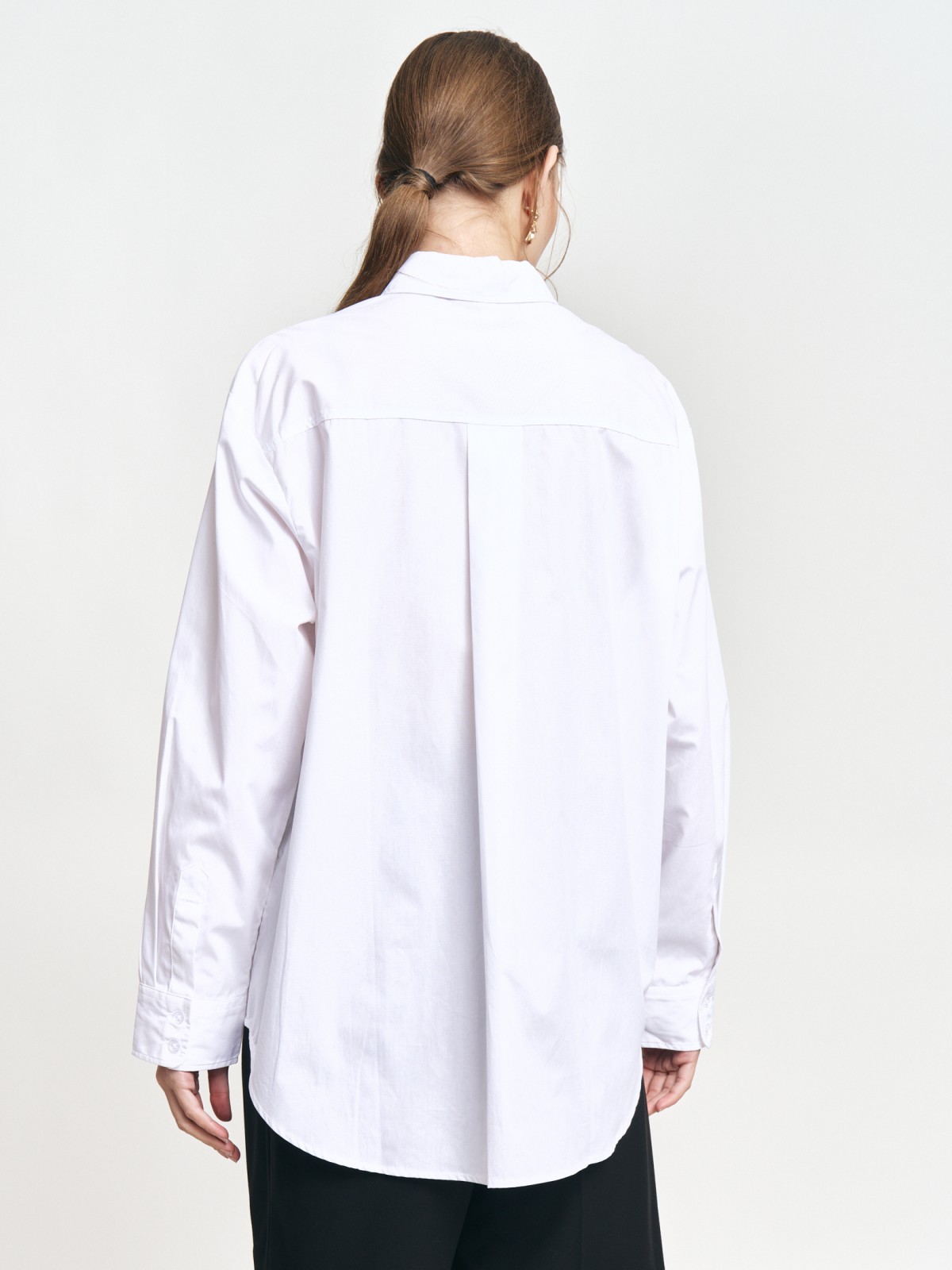 Рубашка из хлопка с длинным рукавом