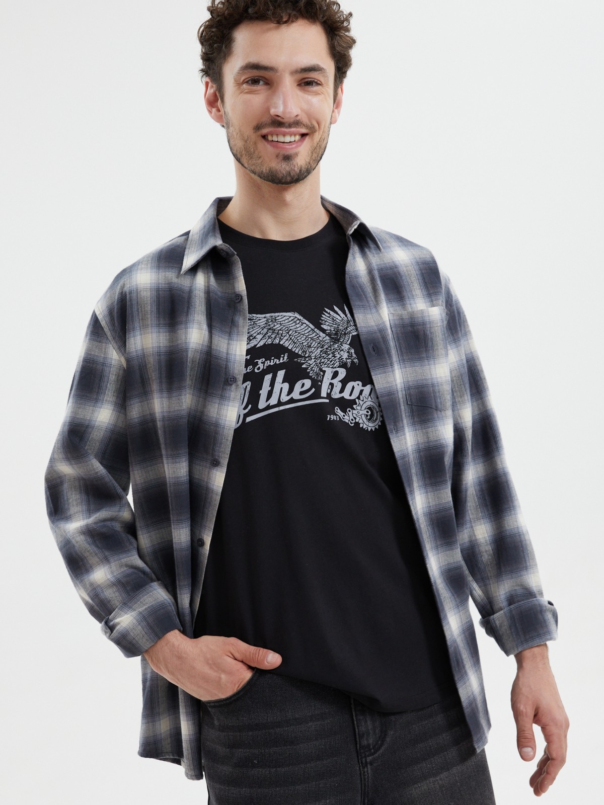 Футболка из хлопка с принтом